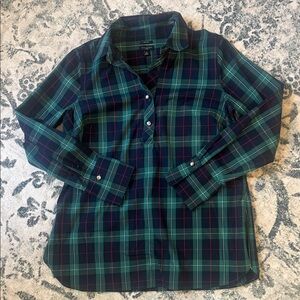 NWOTs Talbots Tartan Plaid Holiday Blouse Size 6P